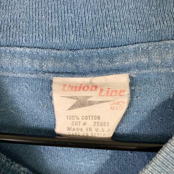 Vintage Teamsters Local 385 Union Pride T-Shirt‎ Men's M Blue Graphic Crew Neck - Picture 2 of 10